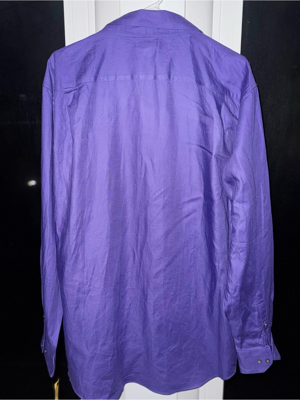 APT 9 Men’s Purple Modern Fit Long Sleeve Dress Shirt 100% Cotton Size XL New - Picture 6 of 9